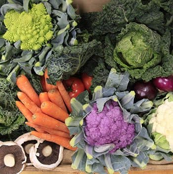 Fresh local fruit and vegetables